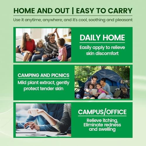 Purple Grass Mosquito Bite Relief Stick & Bite Cream, Dual-Action Insect Bite Relief for Itchy Skin, Sooth and Repel Mosquito Bites, Portable Essential On-The-Go Outdoor Travel Bite Relief Stick — view 4