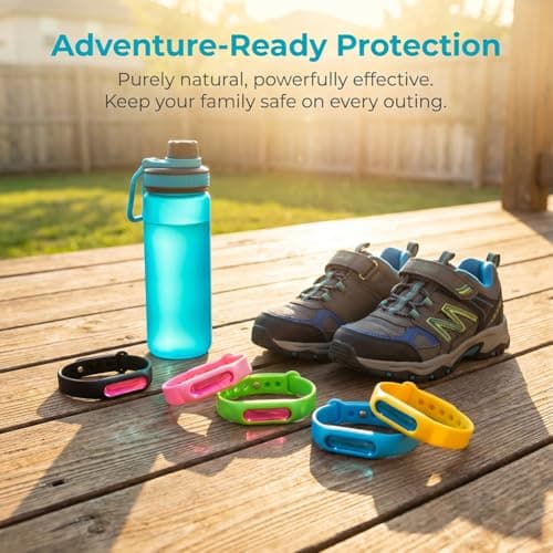 Color Mosquito Repellent Bracelet, Pure Natural Insect Repellent Bands, Waterproof Anti Insects Wristbands for Outdoor Travel Protection - 6PCS — view 6