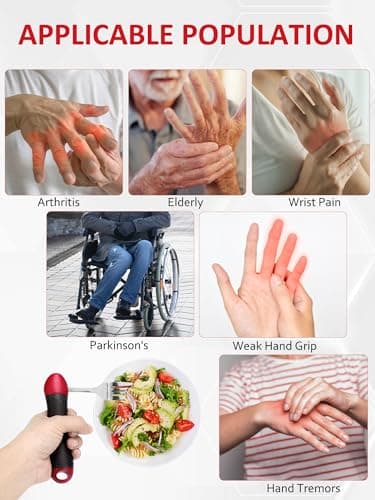 Disability Aids, Cutlery for Arthritic Hands -180°Bendable Spoon Fork Grips Set, Aids for Living, Arthritis for Hand Tremors, Travel Eating Utensils for Disabled, Elderly, Adults — view 4