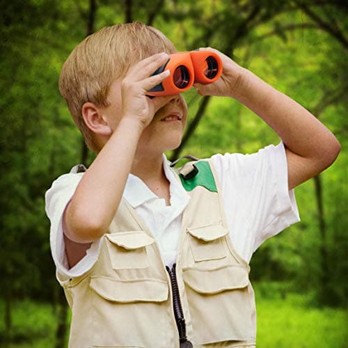 Best Toys for 4-9 Year Old Boys,JRD&BS WINL Toys Binoculars For Kids,8x21 Compact Telescope Boys Gifts 10 Years Old to Wildife and Theater,Gifts for Girl 8 Year Old(Orange) — view 5