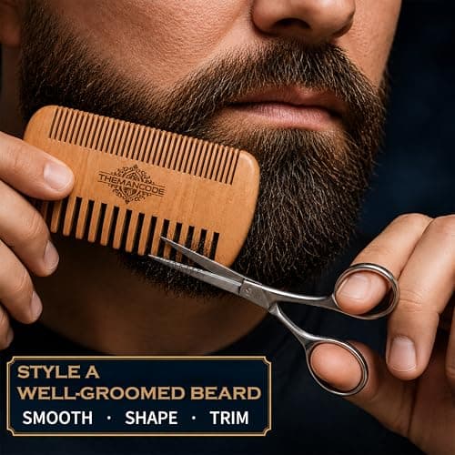 THEMANCODE Beard Grooming Kit for Men, Sandalwood Set, Gifts for Men — view 5