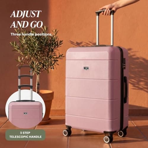 LUGG 28 Inch Jetset Suitcase Hard Shell Case 4 Wheel Travel bag Lightweight ABS Material with TSA Lock Approved for Travel with easyJet, British Airways, RyanAir, Virgin Atlantic, Emirates(75x49x29cm) — view 5