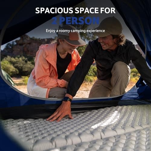 Naturehike Bleik Camping Tent, Lightweight Backpacking Tents Waterproof Double Layer for Outdoor Hiking Trekking (2 Man-Blue-No Canopy) — view 4