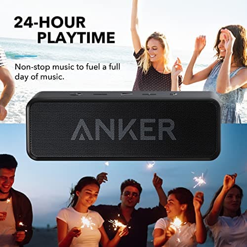 Anker Soundcore Bluetooth Speaker Upgraded Version with 24H Playtime, IPX5 Waterproof, Stereo Sound, 66ft Bluetooth Range, Built-In Mic, Portable Wireless Speaker for iPhone Samsung — view 2