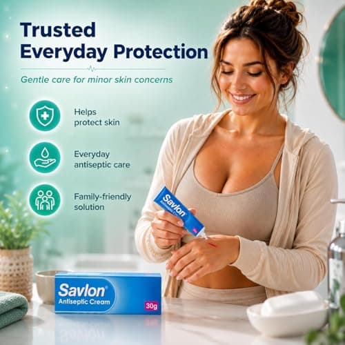 Savlon Antiseptic Cream 30g Bundle with 10 Cleansing Wipes & 5 Fabric Plasters | Travel & Home Care Essentials Kit — view 3