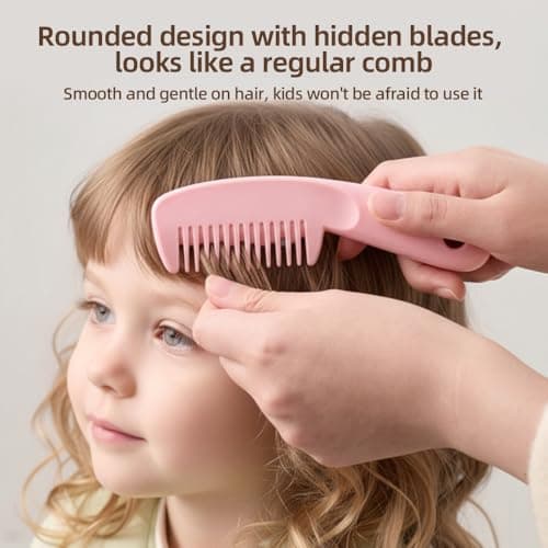 Cryslora Hair Razor Comb, Hair Triming Comb, Hair Thining Trimmer, Homeuse Cutting and Styling (Purple) — view 4