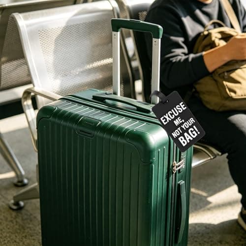 Srotmirw 5Pcs Assorted Colour Funny Slogan Silicone Luggage Tags — view 5