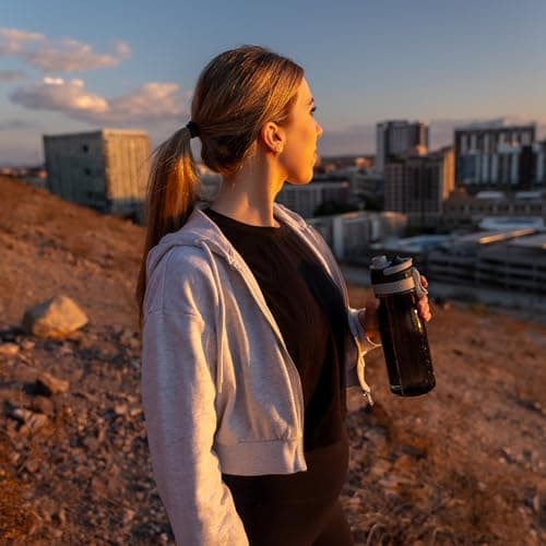 Super Sparrow Water Bottle 1000ml - One-Tap TouchGulp Bottle - Non-Toxic BPA Free - Lightweight & Sustainable Tritan Water Bottles for Sports, Travel, Outdoors — view 5