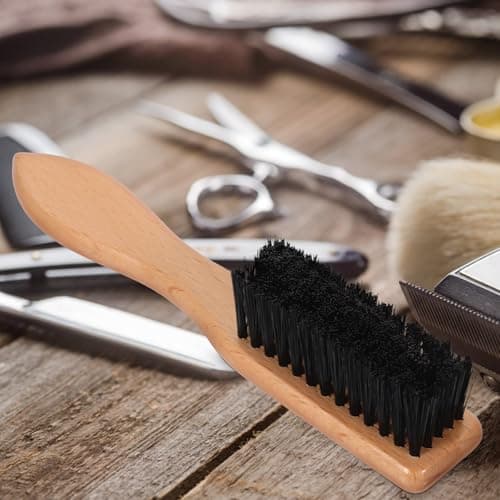 Beard Shaving Brush Wooden Bristle Mustache Grooming Brush — view 6