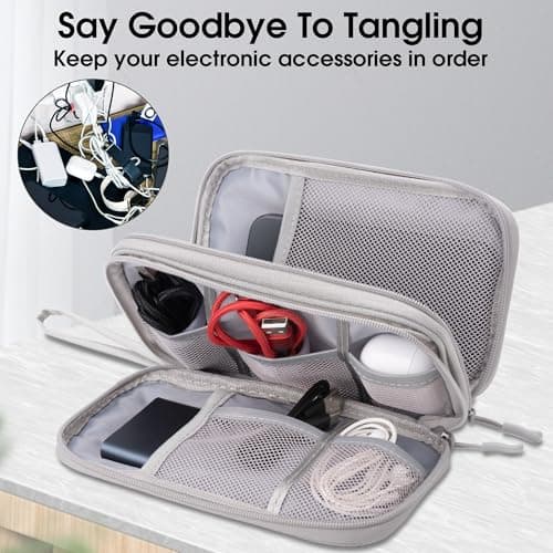 Arae Travel Essentials Electronic Organizer Double Layer - Gray, S — view 4
