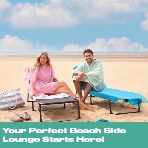 Brentfords Sun Lounger Towels with Pockets, Microfibre Large Beach Towel in a Bag Sunbed Towel Holiday Accessories Swimming Pool Quick Dry Beach Towels Summer Essentials, Charcoal Grey 215x75cm — view 3