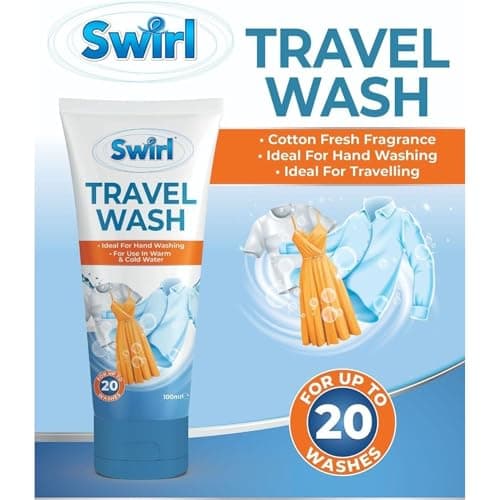 Travel Wash Pack of 3-100ml Each - Compact Hand Washing Detergent for Clothes - Perfect for Travel, Camping & Holidays - Effective in Warm & Cold Water, Up to 60 Washes Total — view 4