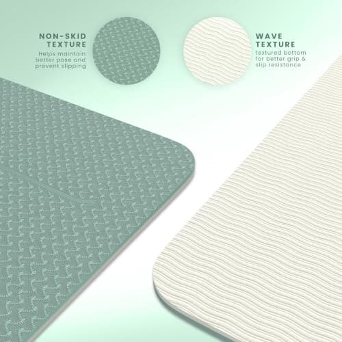 Yogii Non-Slip 6mm TPE Yoga Mat with Alignment Guides — view 3