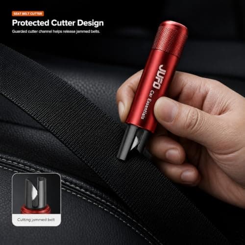 JUFO 3 in 1 UK Car Breakdown Kit with a Window Breaker and Warning Triangle — view 4