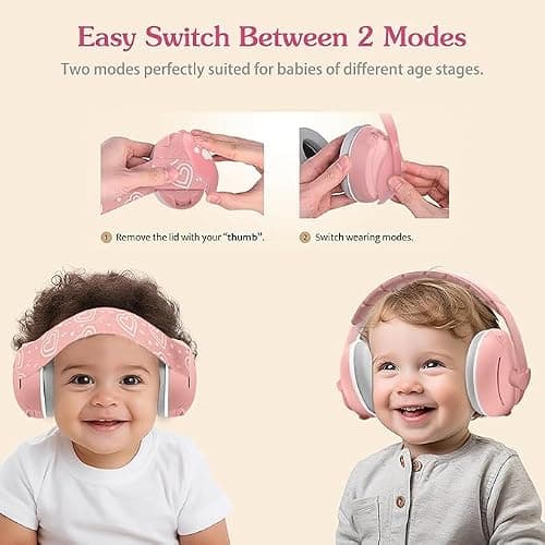JITIFAZH 2‑in‑1 Baby Ear Defenders for 0‑48 Months with Hearing‑Protection — view 3