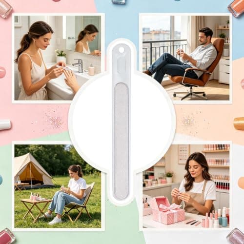 File for Nails Rectangular Portable Non-Slip Handle — view 4