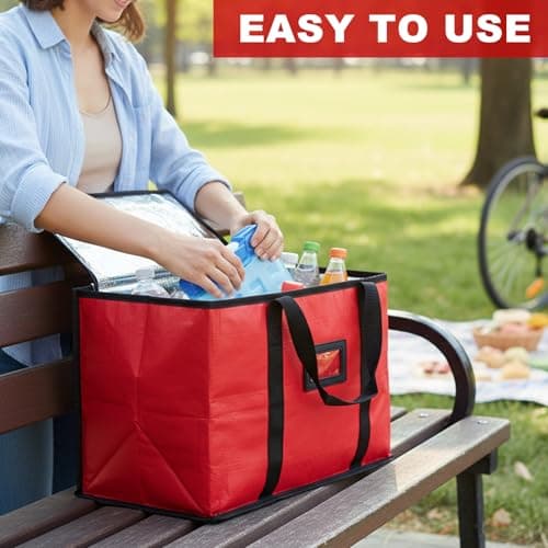 Food Delivery Bag, 40L Insulated Thermal Bag, Cooler Bag 43 * 30 * 31 CM — view 4