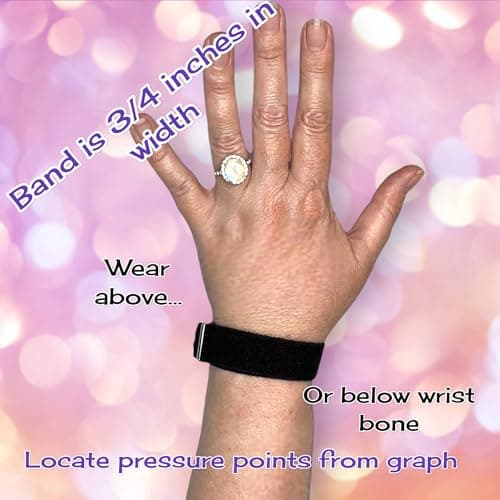 Anti Nausea Bracelet, Morning Sickness Relief, Stomach Healing, Nausea Band, Bracelet For Travel, Nausea Remedy, Stress Relief Bracelet (pair) Storm — view 4