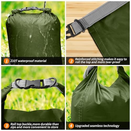 Desoto Waterproof Dry Bag Rucksack Beach Bag Superb Waterproof Bags 10L — view 5