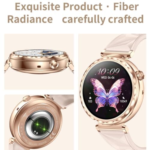 2 in 1 Smartwatch Bluetooth Earbuds Combo Sports Travel (Gold) — view 6