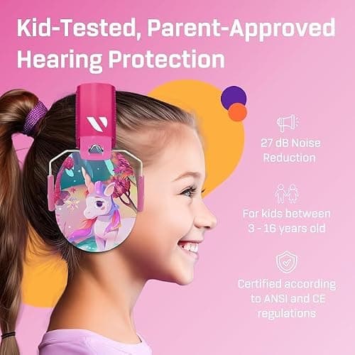 Kids Ear Defenders - Noise Cancelling Headphones - Unicorn Fantasy — view 2