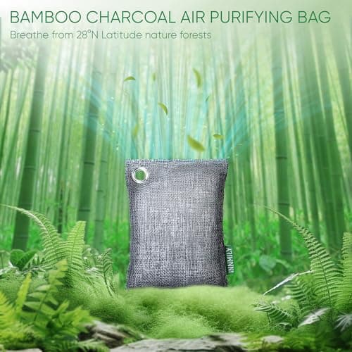 Activated Charcoal Odor Absorber, Odor Eliminator for Strong Odor,Bamboo Charcoal Air Purifying Bags for Home Car Closet Pet, Smoke Room Deodorizer (10 x 100g, For Strong Odor Absorber) — view 2