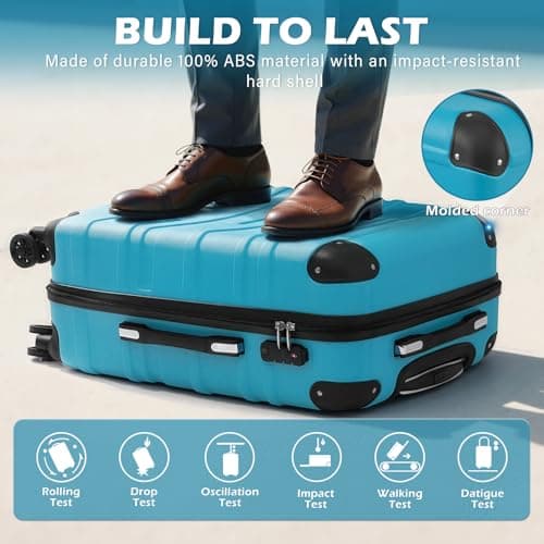 COOLIFE Medium Suitcase 24 inch, ABS Hardshell Luggage mit TSA Lock, 67 cm — view 3