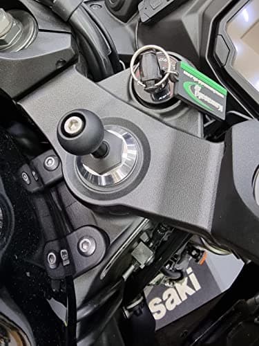 Mounts Lab motomount Ninja- Kawasaki Ninja Motorcycle for 12mm Hexagon Hole Mount/Fork stem Base with 1inch(25mm) TPU Ball- Compatible with Phone/Camera/GPS Mount(Adapter) — view 5