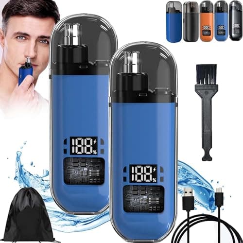 Nasal Hair Clipper for Men,USB Rechargeable Portable Hair Trimmer,PortableHair Trimmer Painless & Precision,Electric Nose Shaver (Random Colour) — view 5