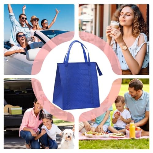 Freezer Bags for Shopping, Reusable Leakproof Picnic Lunch Cooler Tote — view 5
