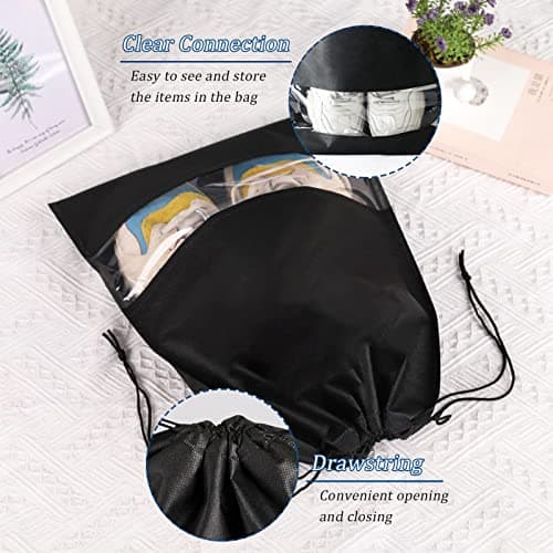 GLGHMH Gym Bag Womens, Yoga Mat Bag Sport Travel Bag with 2pcs Shoes Compartment, Waterproof Sports Gym Bag for Sport Travel Hiking (Black) — view 5
