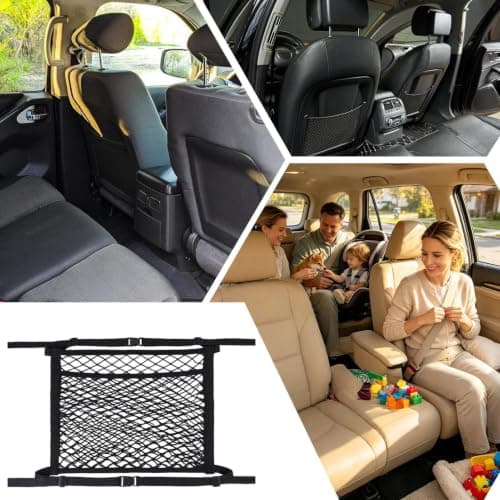 Car Seat Organizer Net Elastic Vehicles Interior Mesh Storage Holder — view 4