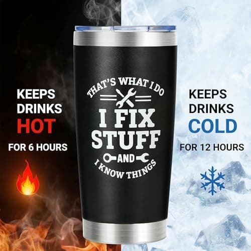 Rilcn Birthday Gifts for Men, Funny Tumbler Multi Tool Pen Gift Set for Dad — view 4