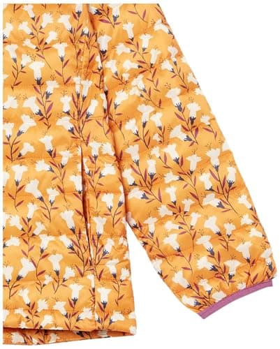 Amazon Essentials Girls' Lightweight Water-Resistant Packable Hooded Puffer Jacket, Yellow Floral, 2 Years — view 4