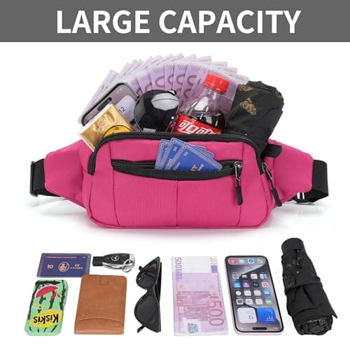 IHIGOGOFA Bumbags Waist Fanny Pack Fashion Bum Bag for Dog Walking Climbing Hiking Travel Cycling Girls Ladies Men Women — view 3