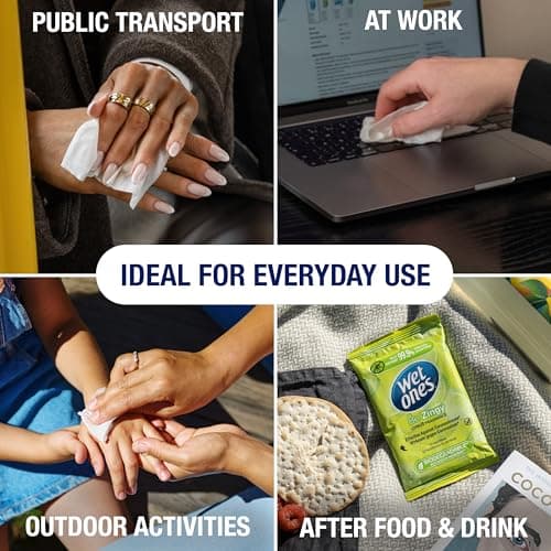 Wet Ones Be Zingy - Antibacterial Biodegradable Hand Wipes - 144 Wipes — view 4