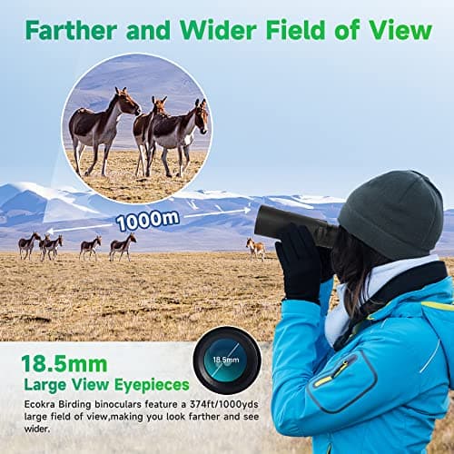 12x42 HD Binoculars for Adults, Super Bright High Power Compact Binoculars — view 4