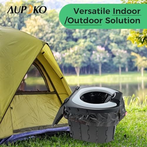 Aupoko Foldable Camping Toilet - Portable Loo for Outdoor Emergency Use — view 6