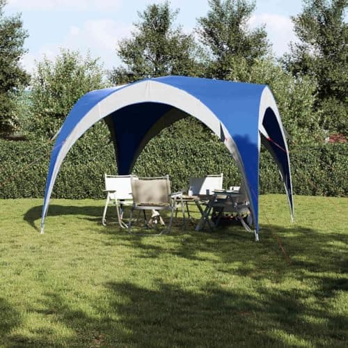 Ziaphsol Blue Party Tent Waterproof 185T Polyester with PU Coating, 305 x 305 x 216 cm, Portable Outdoor Tent with Pack Size 62 x 13 x 13 cm, for Festival, Camping, Wedding, Beach, Family — view 2