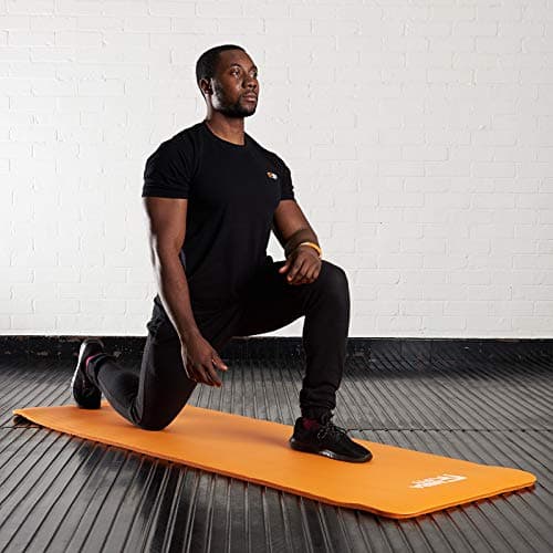 Mirafit 15mm Extra Thick Exercise Floor Mat - For Yoga/Fitness Workout - Orange — view 2