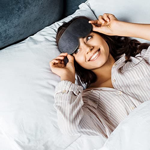 100% Blackout Sleep Mask for Women & Men - Eye Mask - Zero Eye Pressure Eye Mask for Sleeping - Eyelash & Eye Movement Friendly Sleeping Mask with Adjustable Strap - Premium Sleep Mask for Travel — view 4