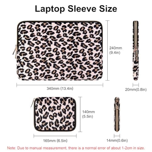 ARVOK 13 13.3 14 inch Laptop Sleeve Case for MacBook Air/Pro 13/14[Upgrade Version]Water-Resistant Notebook Computer/Tablet Pouch Cover with Extra Bag for Samsung HP MacBook Dell Lenovo ASUS Acer — view 2