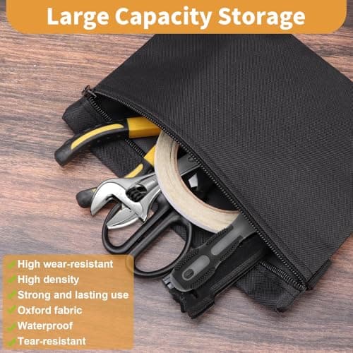 3 Pcs Waterproof Utility Canvas Tool Storage Bag 3 Different Sizes — view 5