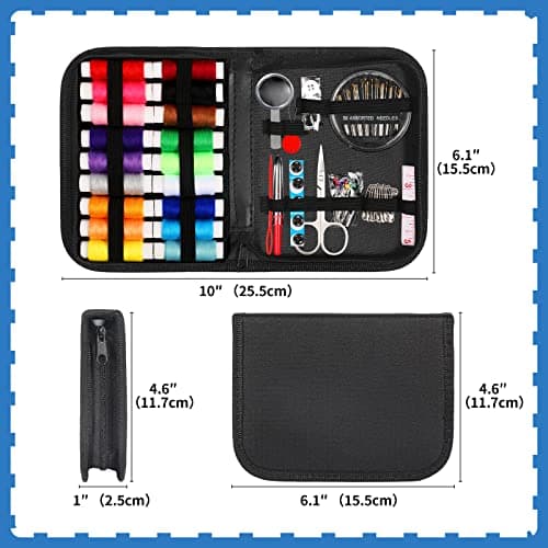 Sewing Kit for Adults,MARQUEEN Needle and Thread Kit with Sewing Supplies and Accessories Contains Scissors,Needles, Measure Tape,Seam Ripper,Suitable for Home, Travel, Beginner, Emergency — view 5