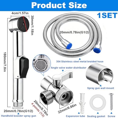 Home Handheld Toilet Set Bidet Sprayer with Faucet Spray for Toilet — view 6