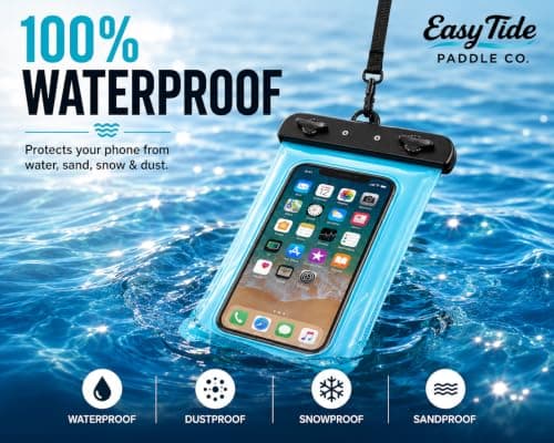 EasyTide IPX8 Floating Waterproof Phone Pouch – 2 Pack for Swimming & SUP — view 3