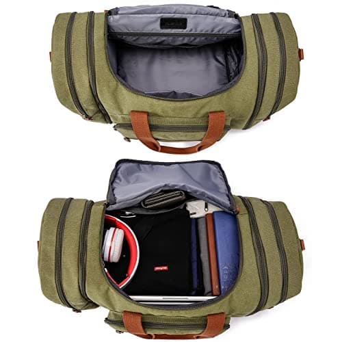 Sport Gym Duffel Bag for Men 40L Travel Duffel Bags with Shoulder Strap Bag Large Capacity Durable Lightweight Bag with Shoes Compartment, Green — view 2