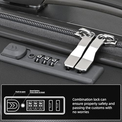 RMW Suitcase 24 Inch Medium Hard Shell Lightweight Check-in Luggage ABS+PC — view 5