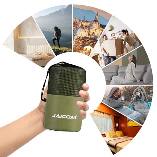 JAICOM Sleeping Bag Liner, Ultralight Travel Sheets, Soft & Portable — view 6