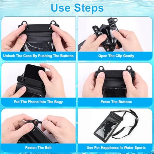 OFFCUP Waterproof Phone Pouch, 2 Pack Large Phone Waterproof Phone Case — view 6